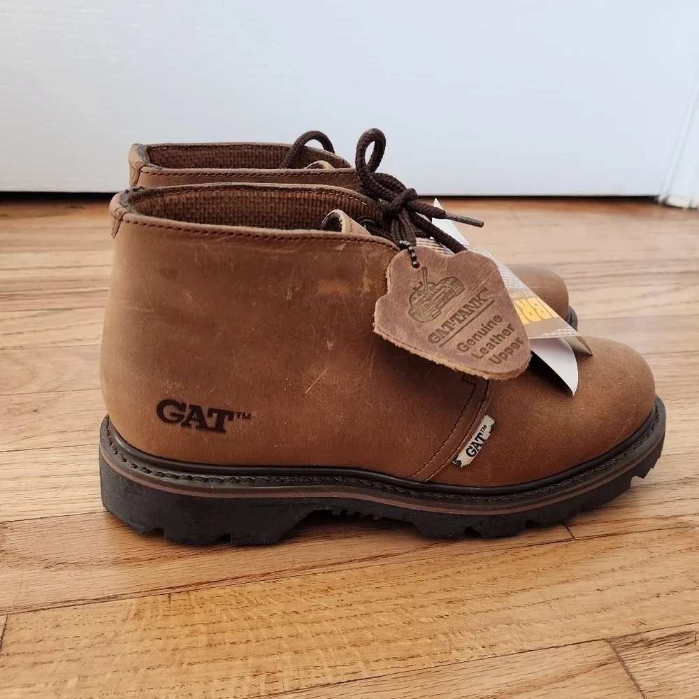 GAT Genuine Leather Upper | Cambrelle Lining Youth Work Boots US 4/ Euro 37